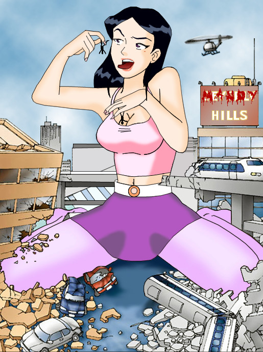 gts, mandy, totally spies, blood, car, city, crushing, giant, giantess, pantyhose, spies, spy, squishing, totally, train, vore