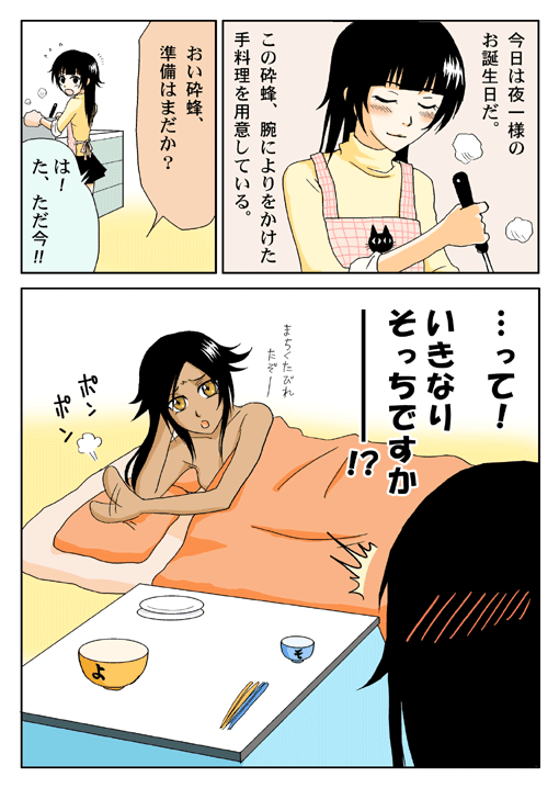 kanpaku, shihouin yoruichi, sui-feng, bleach, translation request, 2girls, multiple girls, yuri