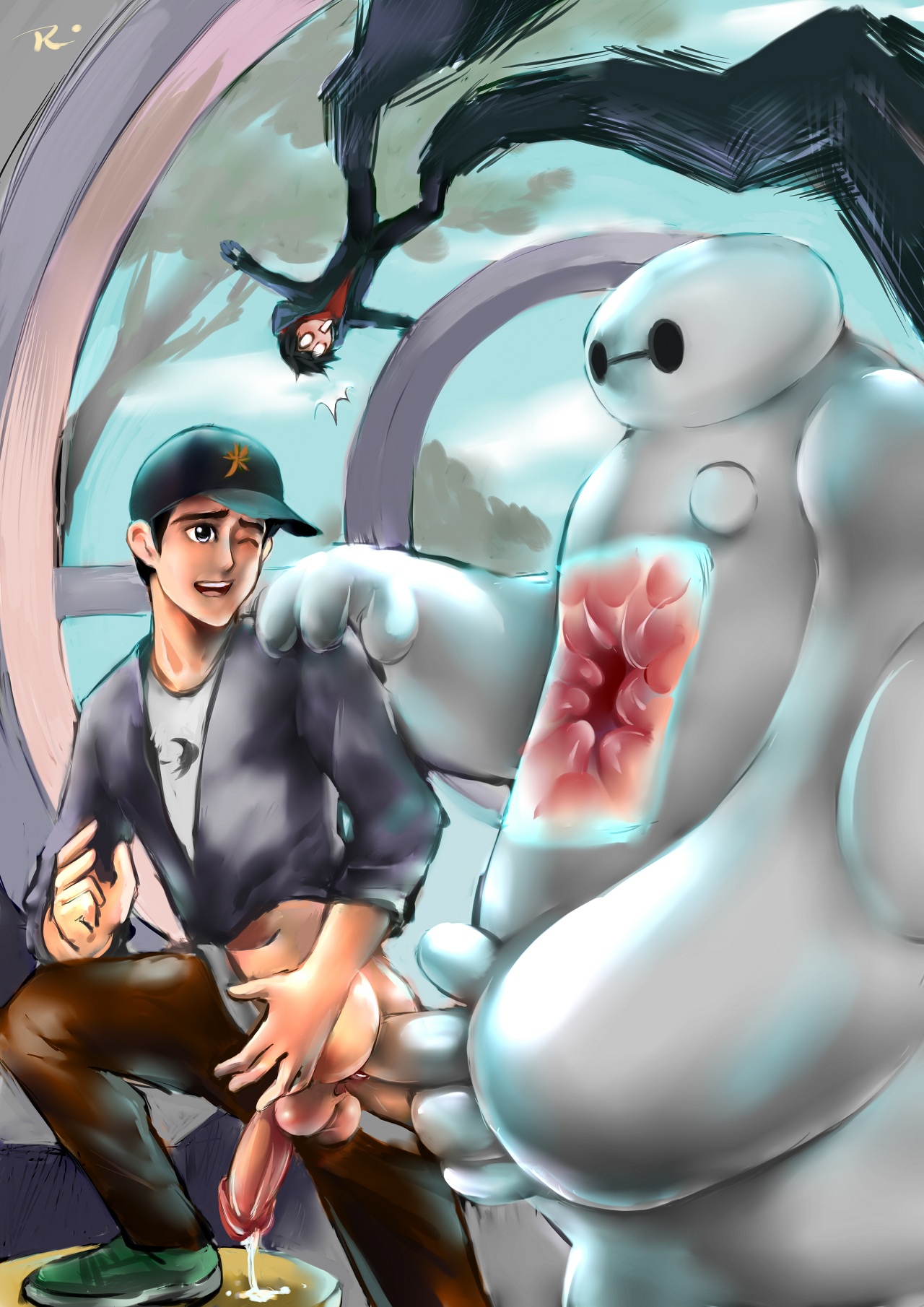 Rule34 – If it exists, there is porn of it / renpingame, baymax, hiro hamada, tadashi hamada / 575166