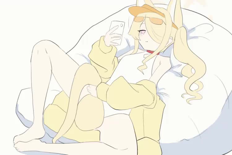 nykaani, seia (blue archive), seia (swimsuit) (blue archive), blue archive, animated, commentary request, tagme, ugoira, video, 1girl, animal ear fluff, animal ears, blonde hair, breasts, choker, cleavage cutout, closed mouth, clothing cutout, expressionless, eyewear on head, fox ears, fox girl, fox tail, full body, halo, handjob gesture, hat, holding, holding phone, implied masturbation, jacket, knee up, knees, long hair, long sleeves, looking at phone, lying, multicolored eyes, off shoulder, on back, on pillow, one-piece swimsuit, phone, pillow, pink eyes, sexually suggestive, side ponytail, sidelocks, simulated handjob, small breasts, spread legs, sunglasses, swimsuit, tail, tail grab, visor cap, what, white background, white one-piece swimsuit, yellow eyes, yellow jacket