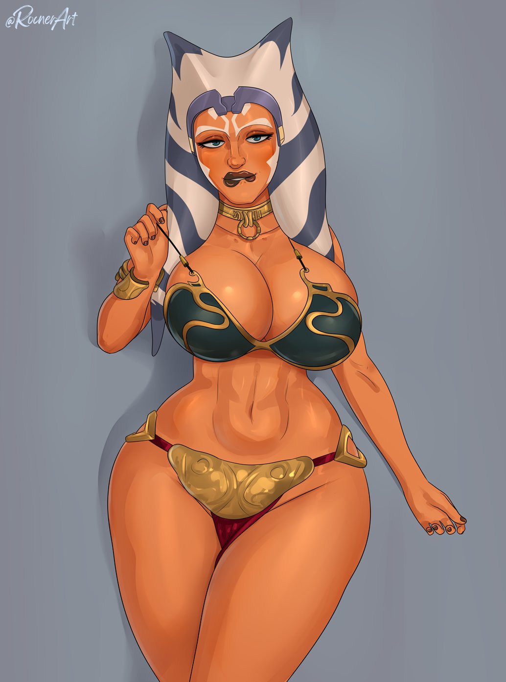 Rule34 – If it exists, there is porn of it / rocner, ahsoka tano, slave leia (cosplay) / 11161237