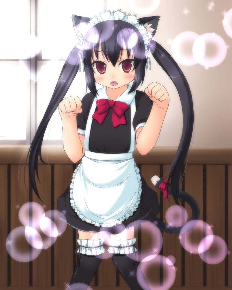 amamiya minato, nakano azusa, k-on!, duplicate, non-web source, 1girl, female focus, maid, solo