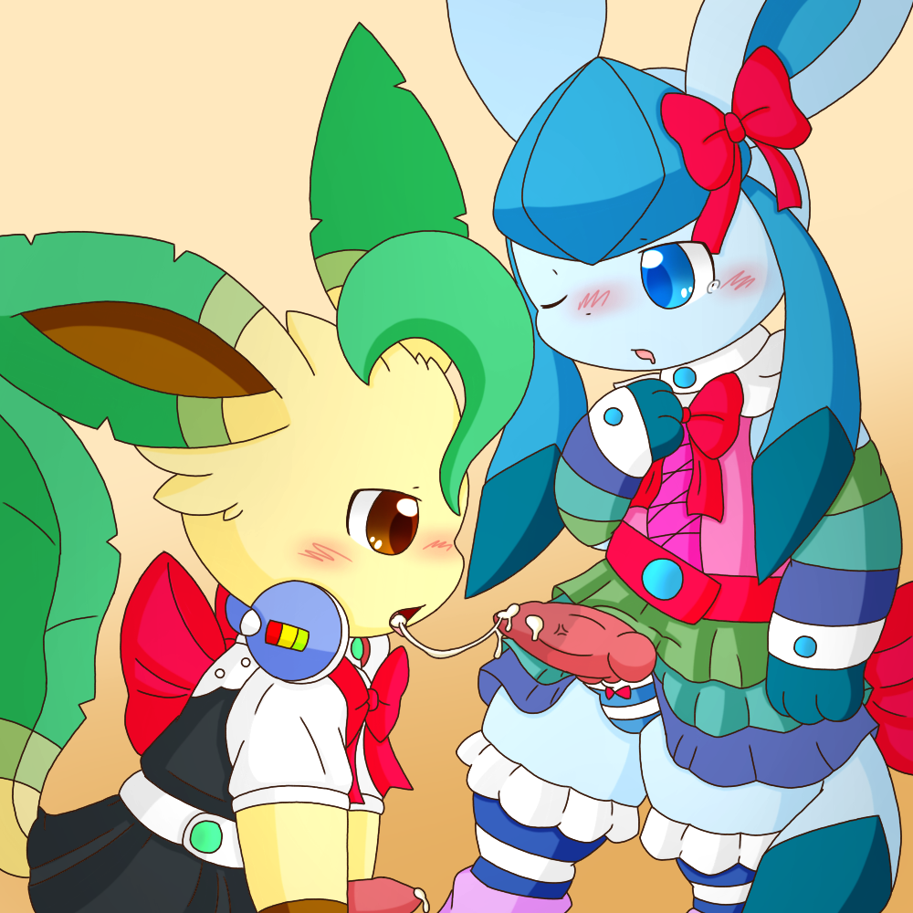 Rule34 – If it exists, there is porn of it / km-15, eeveelution, glaceon, leafeon / 576671