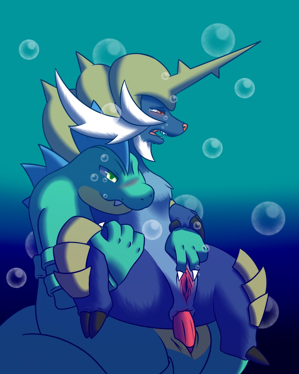 Rule34 – If it exists, there is porn of it / feraligatr, samurott, shiny pokemon / 577642