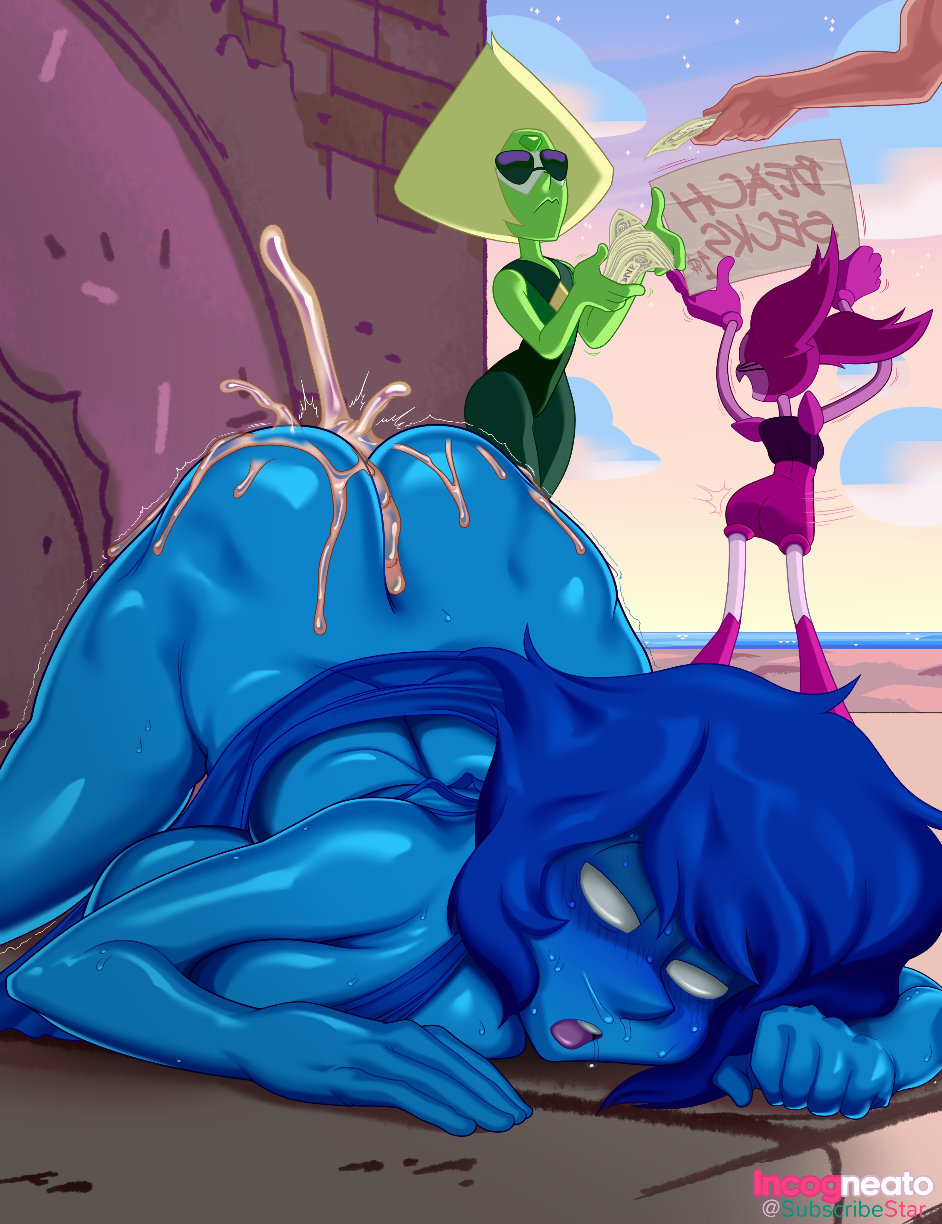 Rule34 – If it exists, there is porn of it / incogneato, gem (species), lapis lazuli (steven universe), peridot (steven universe), spinel (steven universe) / 11220337