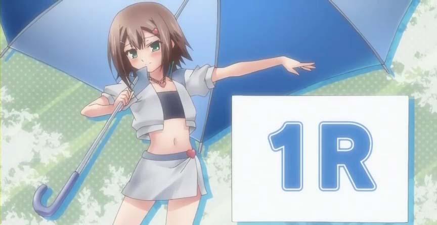 kinoshita hideyoshi, baka to test to shoukanjuu, tagme, brown hair, green eyes, solo, trap, umbrella