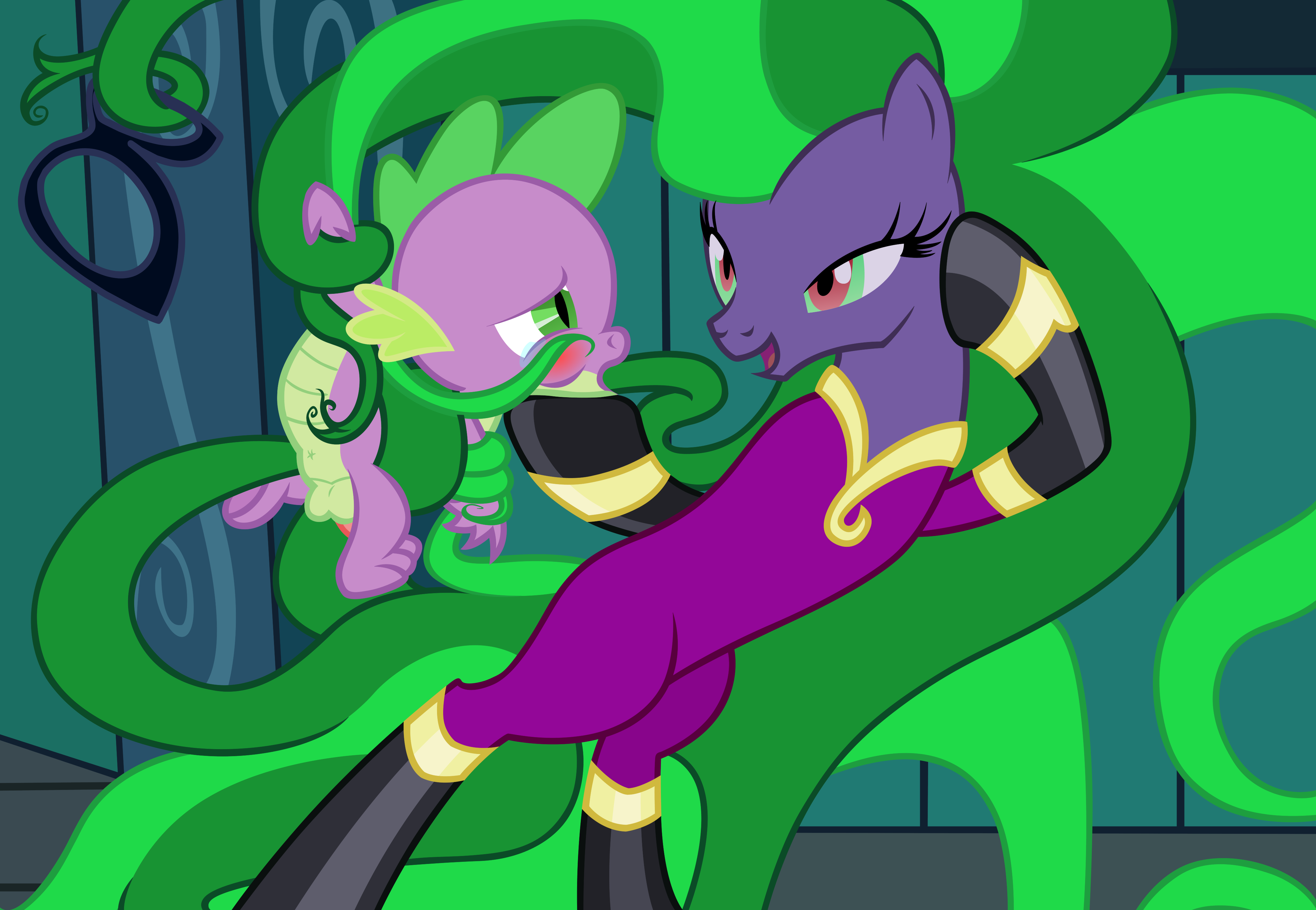 Rule34 – If it exists, there is porn of it / badumsquish, spike (mlp), the mane-iac / 578856