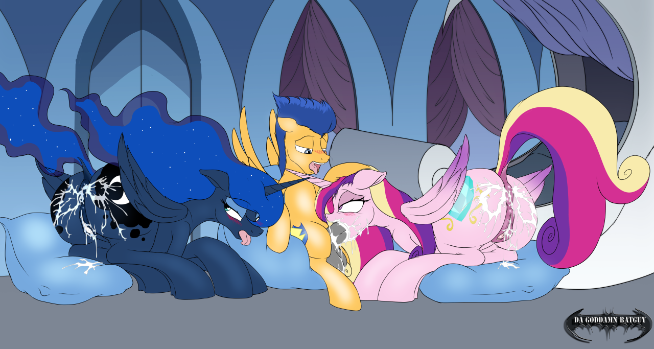 Rule34 – If it exists, there is porn of it / da goddamn batguy, flash sentry, princess cadance (mlp), princess luna (mlp) / 579229