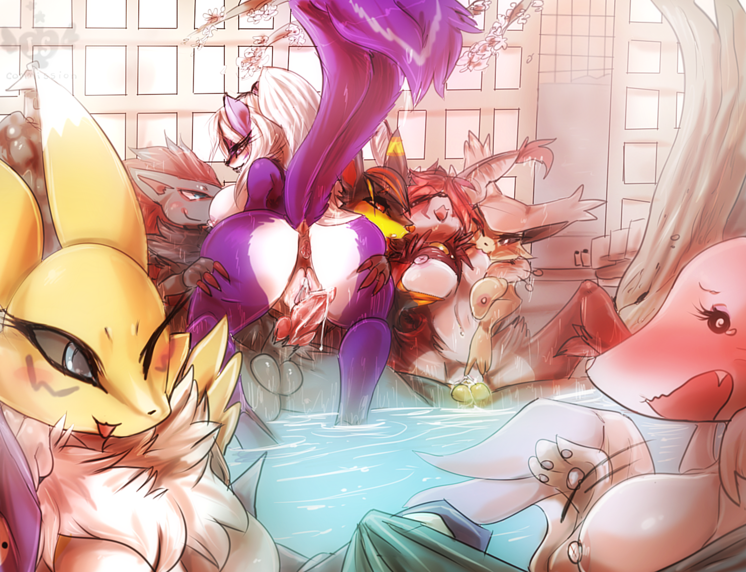 Rule34 – If it exists, there is porn of it / lovespell, delcatty, mienshao, renamon, shiny pokemon, zoroark / 580581