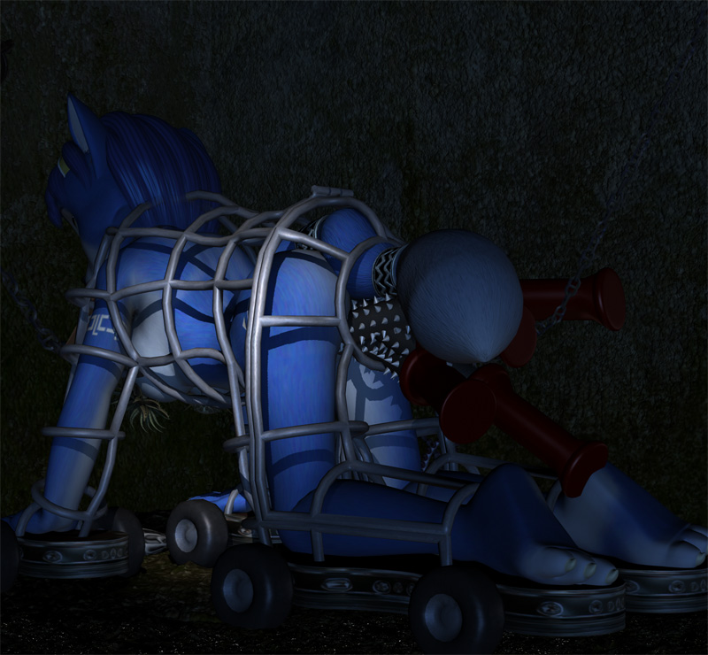 krystal, nintendo, star fox, artist request, 1girl, 3d, animal ears, animal hands, ass, barefoot, bdsm, bondage, bound, breasts, dildo, feet, female focus, furry, furry female, kneeling, masochism, nude, pain, sex toy, slave, soles, solo, spiked dildo, spikes, squatting, tail, toes, vibrator