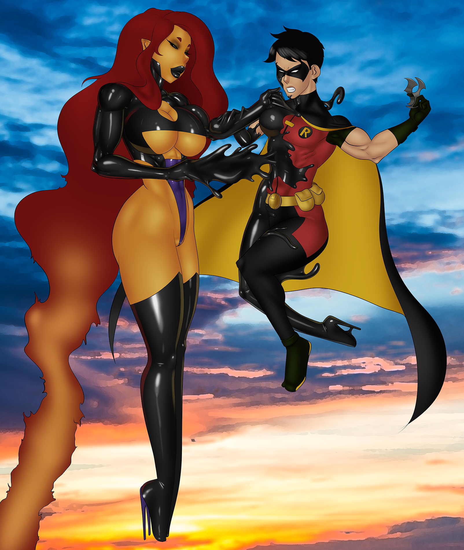 Rule34 – If it exists, there is porn of it / skottichan, dick grayson, robin (dc), starfire / 11354770