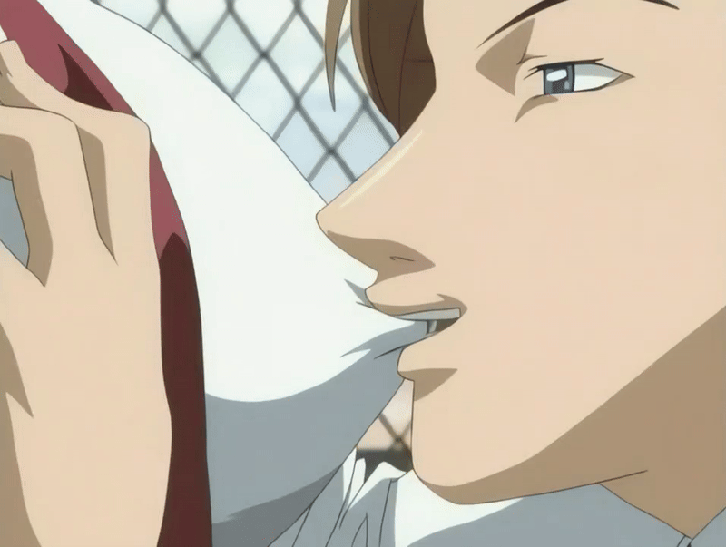 ito mika, bible black, bible black only, animated, animated gif, tagme, 00s, 1girl, 2005, biting, biting clothes, bouncing breasts, breasts, clothes pull, grabbing another's breast, green hair, groping, large breasts, necktie, nipple arousal, nipple biting, nipple stimulation, nipple stimulation through clothes, nipple tweak, nipple tweak through clothes, nipples getting hard, open clothes, outdoors, school, school roof, school rooftop, school uniform, sunset