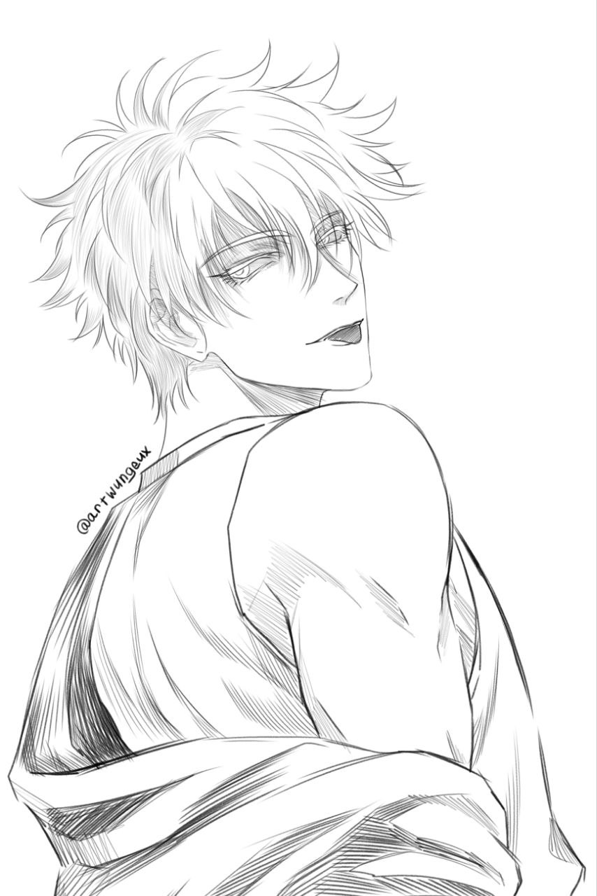 gojou satoru, jujutsu kaisen, highres, non-web source, blonde hair, colored eyelashes, smile, solo, tongue, tongue out, white background, white eyelashes, white eyes, white hair