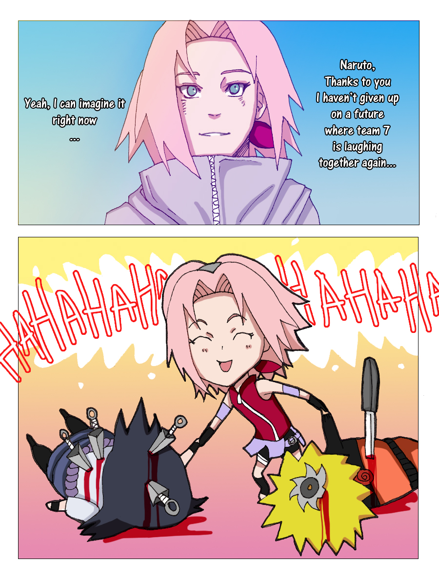 nyuhatter, haruno sakura, uchiha sasuke, uzumaki naruto, naruto (classic), naruto (series), tagme, parody