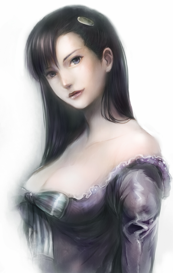 tsukuru (seki sabato), dorothy (akazukin chacha), akazukin chacha, 1990s (style), 1girl, black hair, blue eyes, bow, dress, female focus, hair ornament, hairclip, retro artstyle, solo