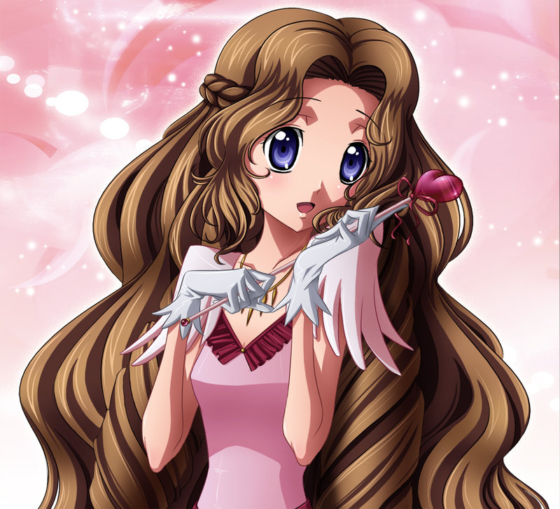 nysik, nunnally vi britannia, code geass, brown hair, dress, pink dress, purple eyes