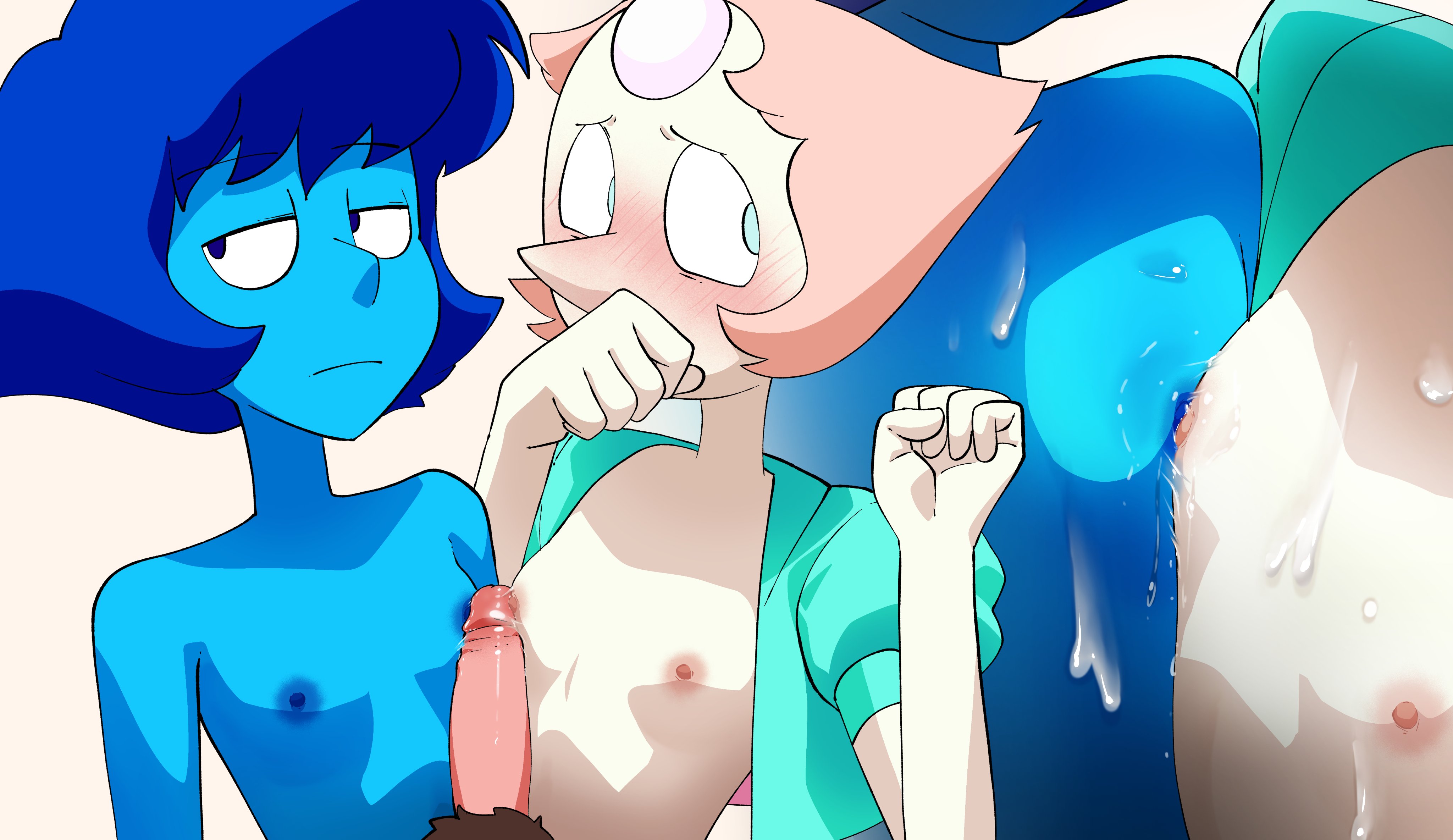 Rule34 – If it exists, there is porn of it / inkershike, gem (species), lapis lazuli (steven universe), pearl (steven universe) / 11414827