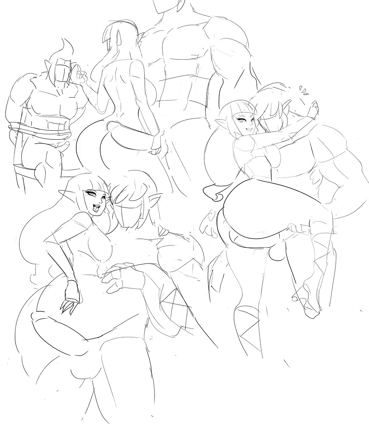 Rule34 – If it exists, there is porn of it / oxocrudo, groose, link, princess zelda, zelda (skyward sword) / 11434683