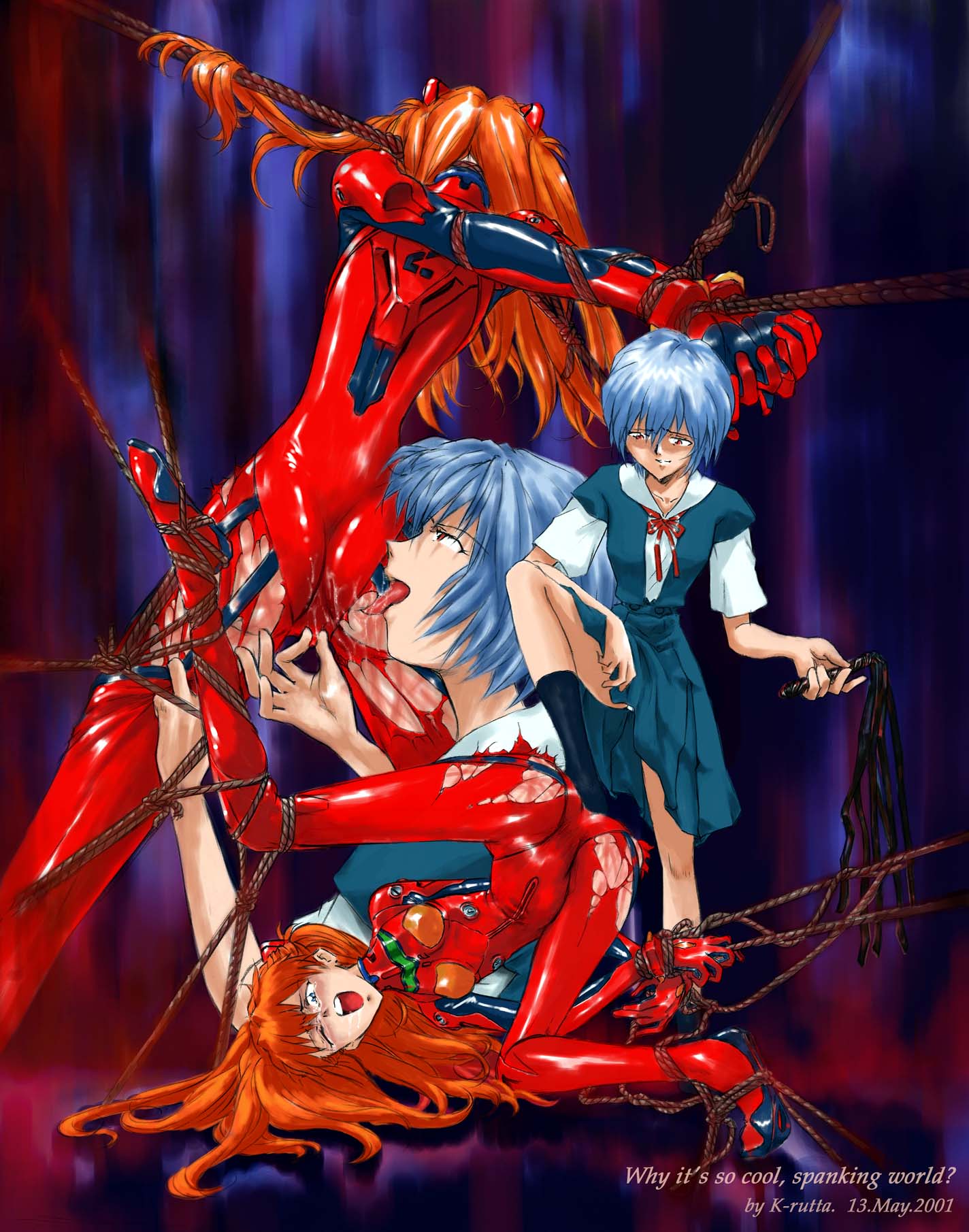 Rule34 – If it exists, there is porn of it / krutta fan, asuka langley sohryu, rei ayanami / 588634