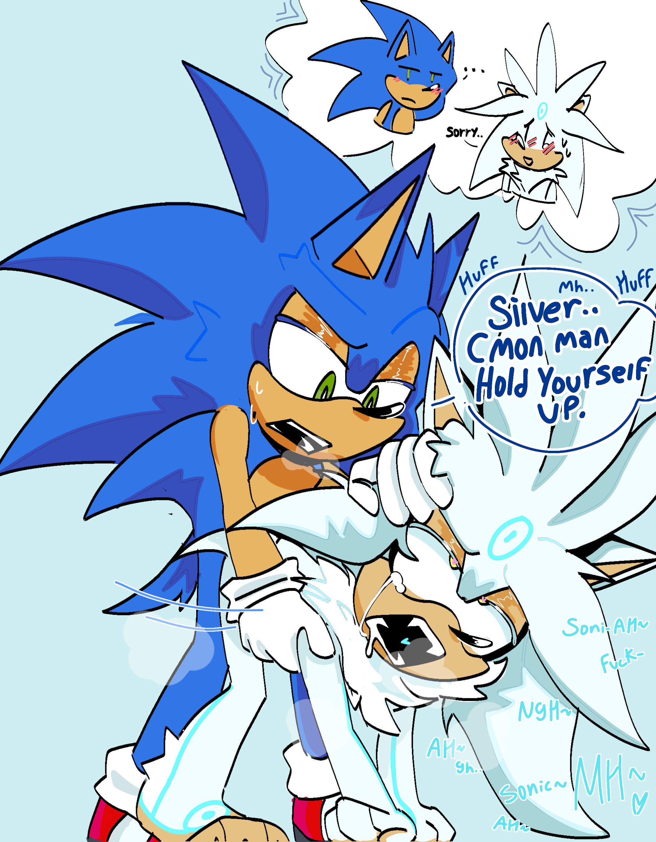 Rule34 – If it exists, there is porn of it / silver the hedgehog, sonic the hedgehog / 11468578