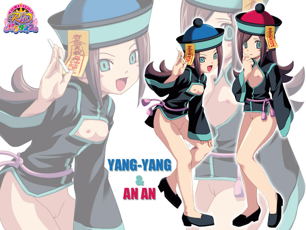 super blackjack, 2girls, blush, china dress, chinese clothes, dress, flat chest, multiple girls, pussy, smile, uncensored