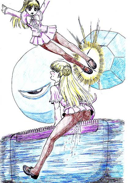 ingrid (capcom), kuromaru (mugen), capcom, capcom fighting jam, m.u.g.e.n, image sample, pixiv sample, resized, 1girl, ass, cum, hairpods, panties, panties under pantyhose, pantyhose, rape, underwear