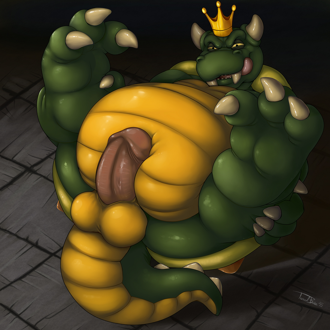 Rule34 – If it exists, there is porn of it / teaselbone, bowser, king koopa, koopa / 590673