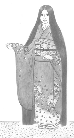 lowres, tagme, 1girl, female focus, greyscale, long hair, monochrome, simple background, solo, standing, very long hair, white background