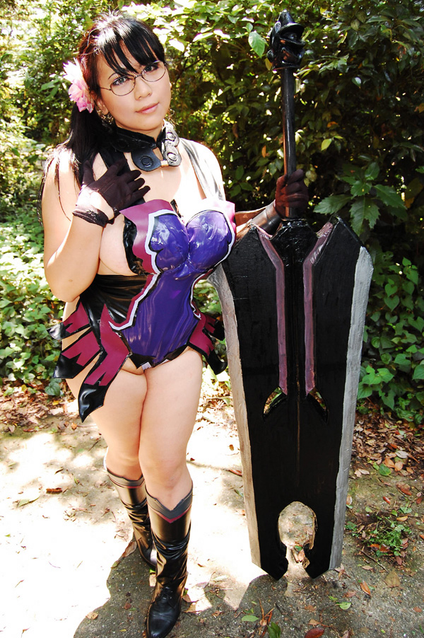 chouzuki maryou, cattleya (queen's blade), queen's blade, photo (medium), breasts, cattleya (queen's blade) (cosplay), cosplay, large breasts