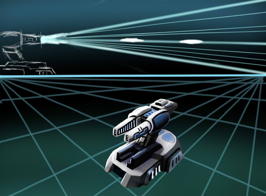 novafox, eve online, original, commentary, concept art, english commentary, aqua background, aqua theme, glowing, no humans, object focus, science fiction, spacecraft turret