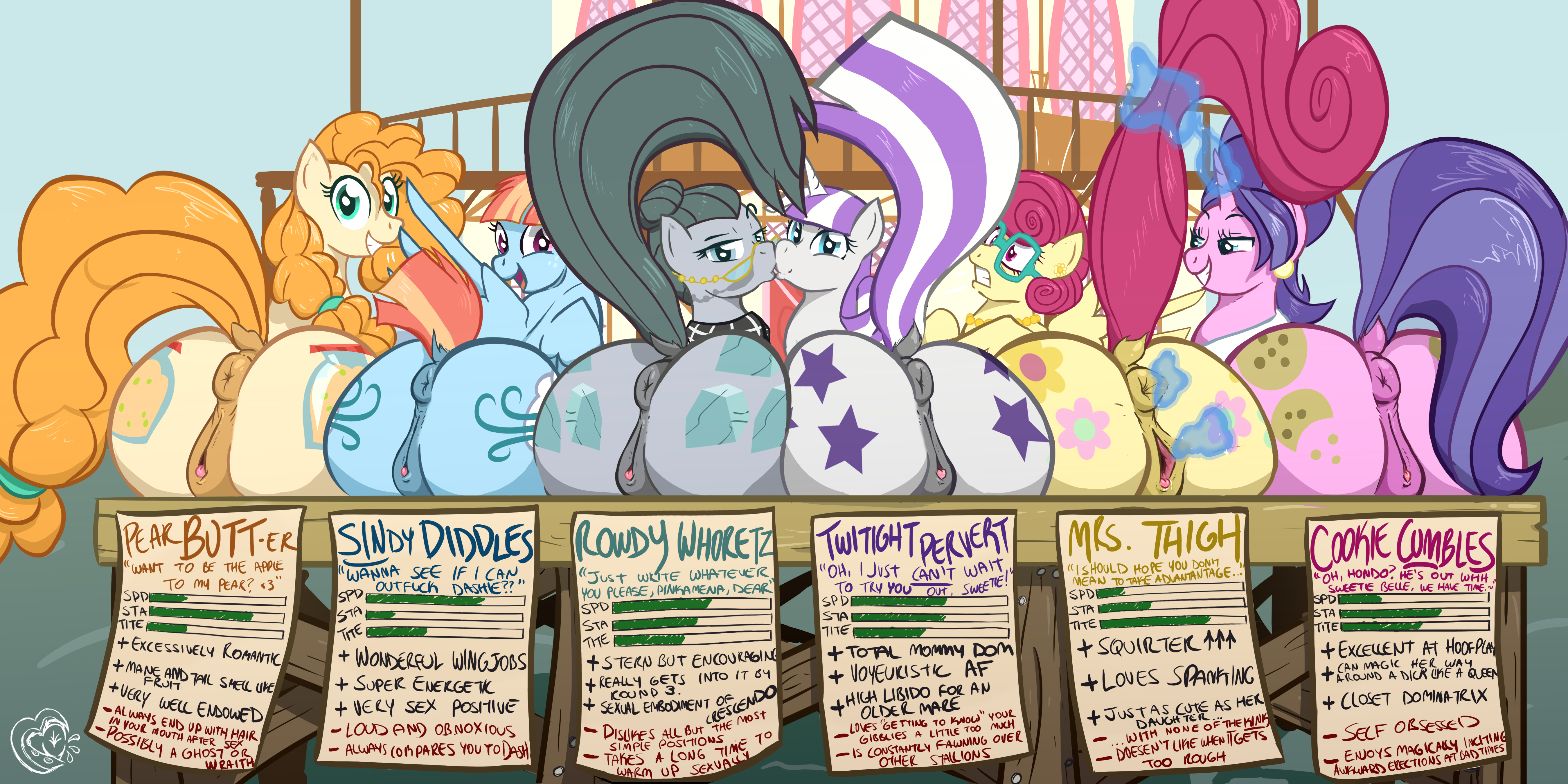 Rule34 – If it exists, there is porn of it / poneboning, cloudy quartz (mlp), cookie crumbles (mlp), pear butter (mlp), posey shy (mlp), twilight velvet (mlp), windy whistles (mlp) / 593058