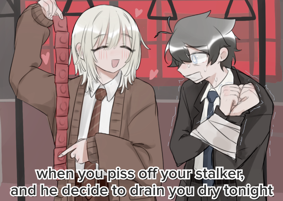 akinashi haru, tatsunami shion, saihate eki, hashtag-only commentary, 143x0x0, 2boys, :d, bdsm, black hair, black jacket, blue necktie, blush, bondage, bound, brown cardigan, cardigan, collared shirt, condom, condom packet strip, condom wrapper, dress shirt, english text, gag, happy, heart, holding, holding condom, imminent rape, improvised gag, jacket, lapels, male focus, multiple boys, necktie, open mouth, pointing, red necktie, scared, shirt, short hair, smile, suit jacket, sweat, tape, tape bondage, tape gag, train interior, trembling, typo, upper body, white hair, white shirt, yaoi