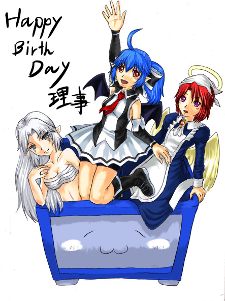 kenkou cross, tagme, angel, maid, wings