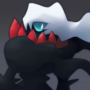 sekori, darkrai, nintendo, pokemon, lowres, black theme, gen 4 pokemon, green eyes, legendary pokemon, mythical pokemon, pokemon (creature), red theme, white theme