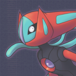sekori, deoxys, deoxys (speed), nintendo, pokemon, lowres, gen 3 pokemon, green theme, looking at viewer, mythical pokemon, pokemon (creature), red theme, tentacles