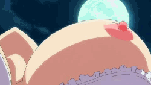 teresa beria, seikon no qwaser, animated, animated gif, lowres, bouncing breasts, breasts, covered erect nipples, head back, large breasts, lingerie, moon, nipple stimulation, nipple tweak, nipples, underwear
