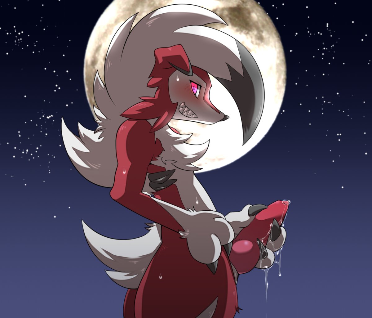 Rule34 – If it exists, there is porn of it / enryo, lycanroc, midnight lycanroc / 594871