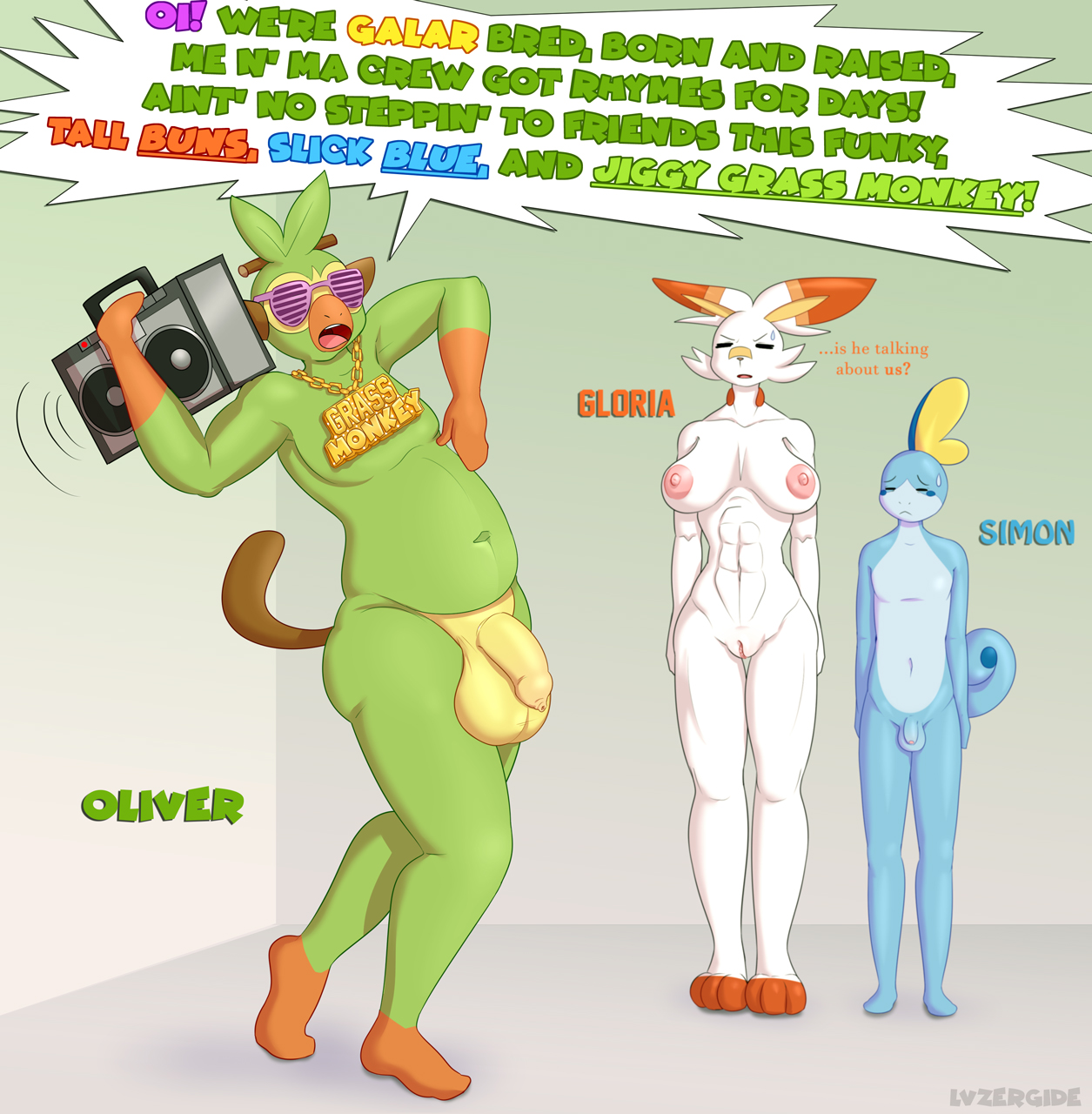 Rule34 – If it exists, there is porn of it / lysergide, grookey, scorbunny, sobble / 595394