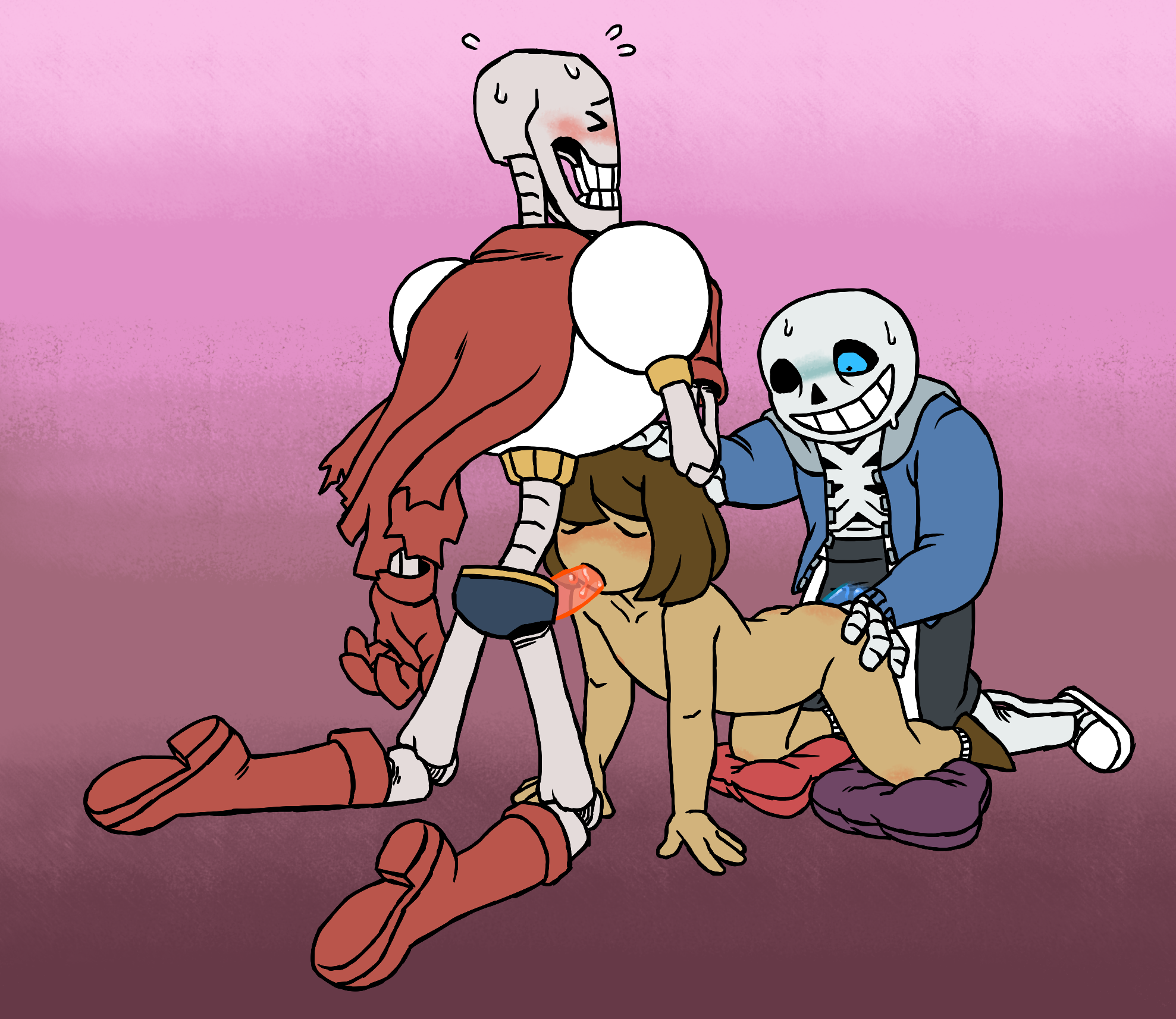 Rule34 – If it exists, there is porn of it / tinybeasts, frisk, papyrus, sans / 595937