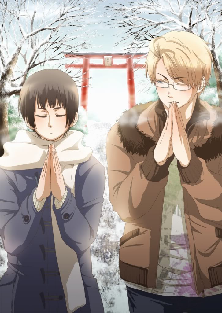 america (hetalia), japan (hetalia), axis powers hetalia, tagme, 2boys, male focus, multiple boys