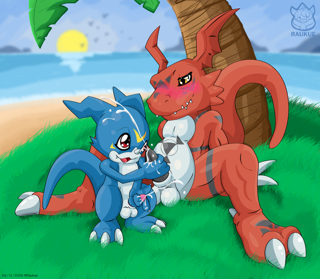 Rule34 – If it exists, there is porn of it / raukue, guilmon, veemon / 596620