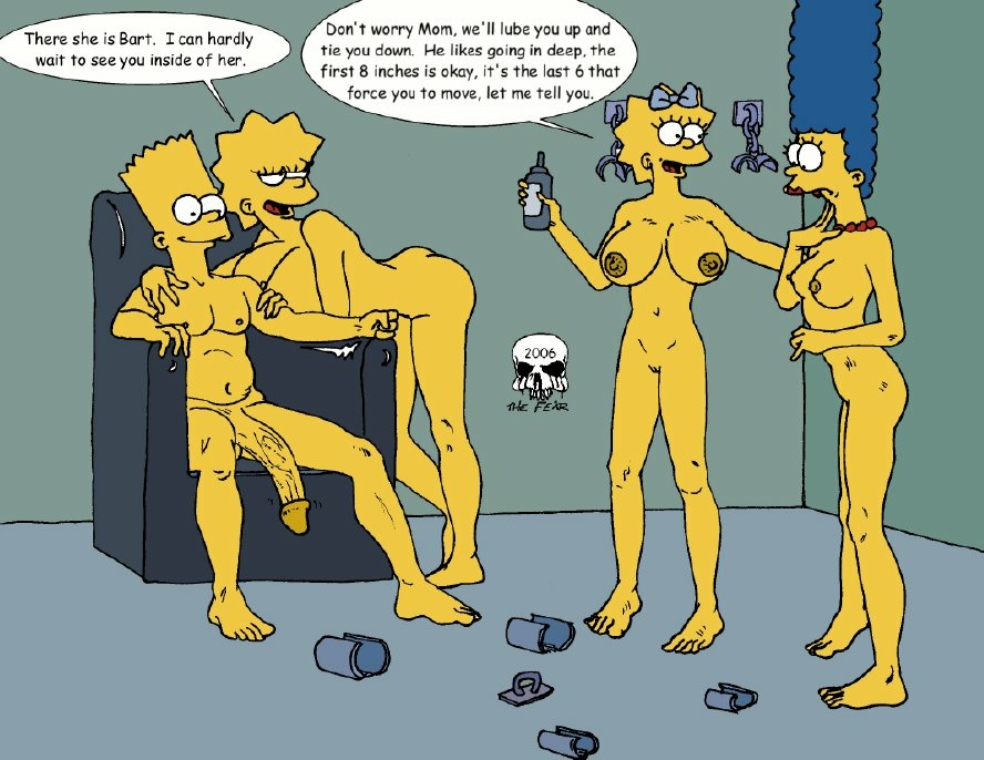 Rule34 – If it exists, there is porn of it / the fear, bart simpson, lisa simpson, maggie simpson, marge simpson / 596829
