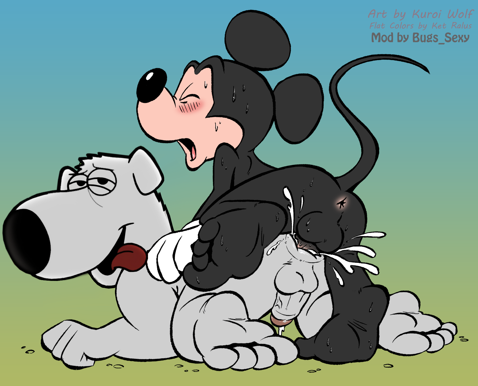 Rule34 – If it exists, there is porn of it / ket-ralus, kuroi wolf, brian griffin, mickey mouse / 598495