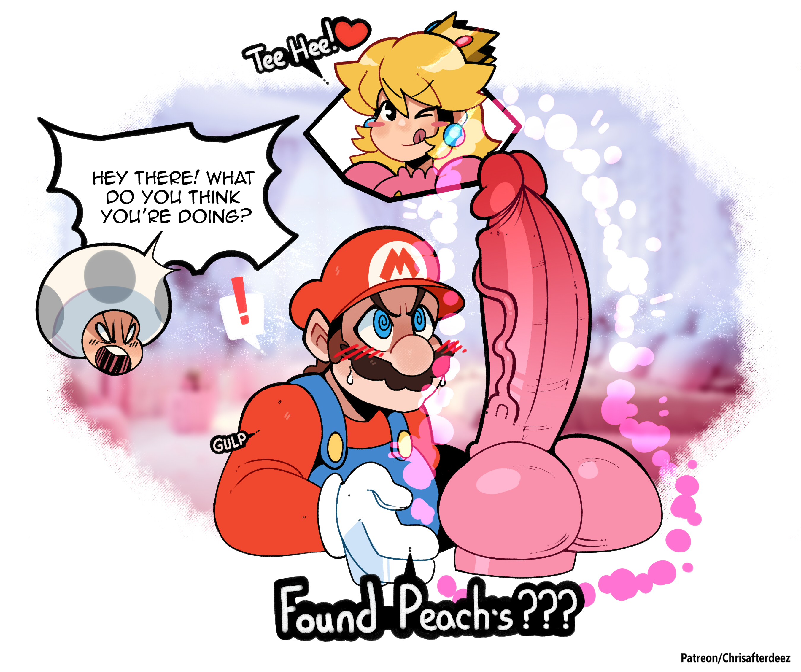 Rule34 – If it exists, there is porn of it / thegreyzen, mario, princess peach, toad (mario) / 11736681