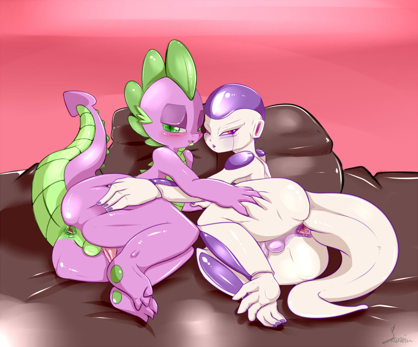Rule34 – If it exists, there is porn of it / saurian (artist), frieza, spike (mlp) / 600834