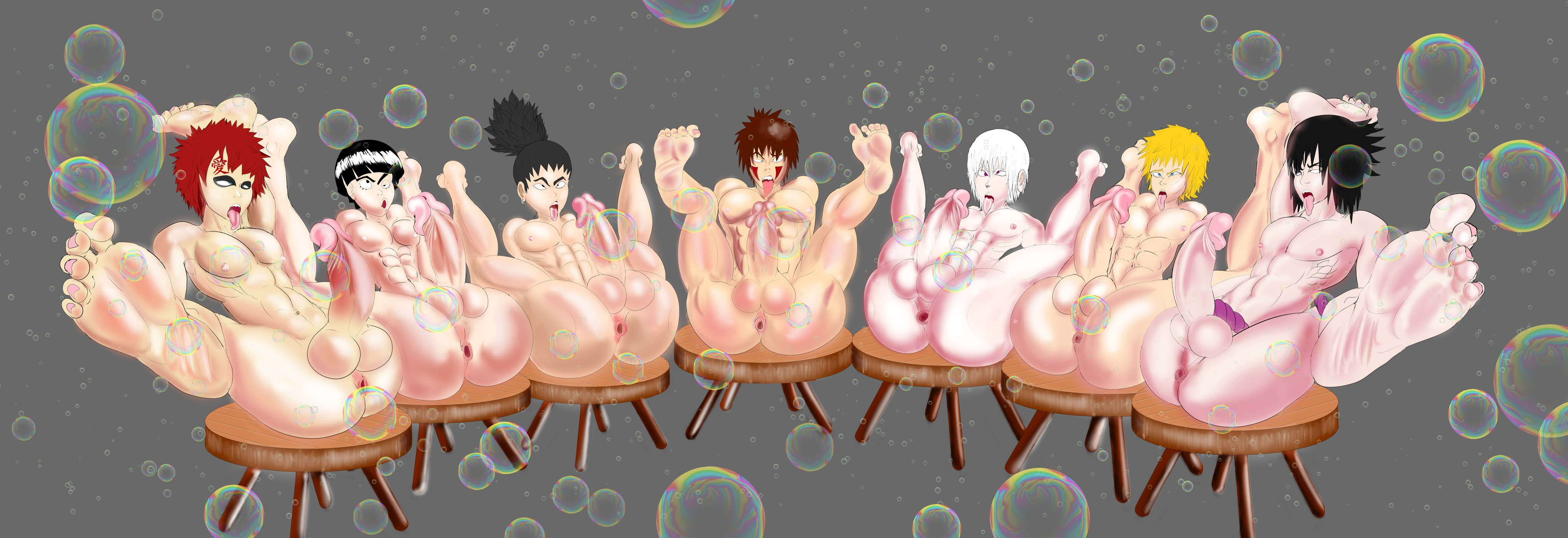 Rule34 – If it exists, there is porn of it / oli oxen fri, gaara, hozuki suigetsu, inuzuka kiba, nara shikamaru, rock lee, sasuke uchiha, uchiha sasuke, uzumaki naruto / 602991