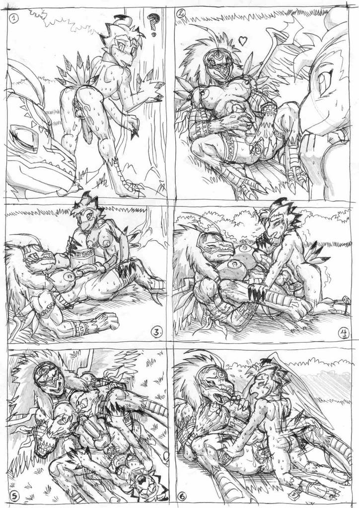 Rule34 – If it exists, there is porn of it / mariano, biyomon, garudamon / 607534