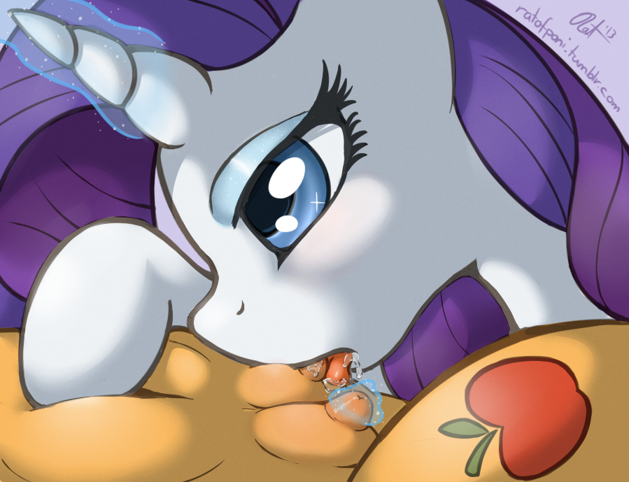 Rule34 – If it exists, there is porn of it / ratofdrawn, applejack (mlp), rarity (mlp) / 609687